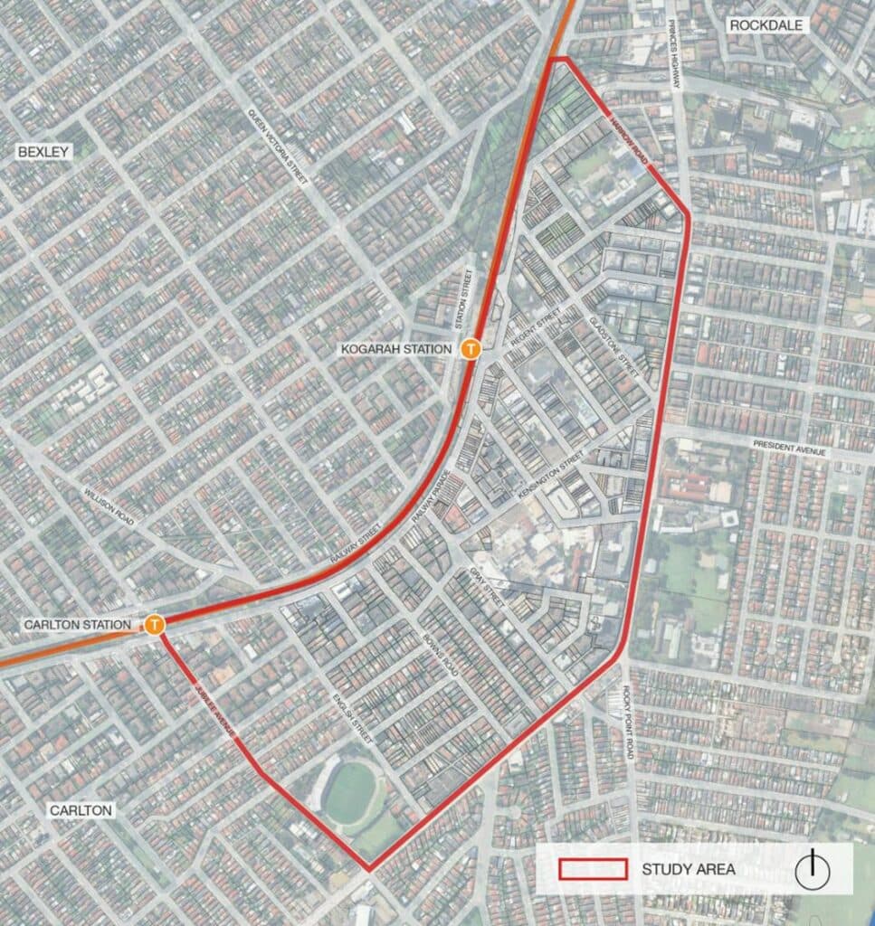 Kogarah planning area context