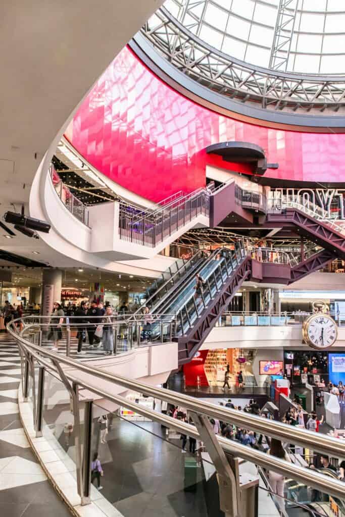 Shopping centre interior